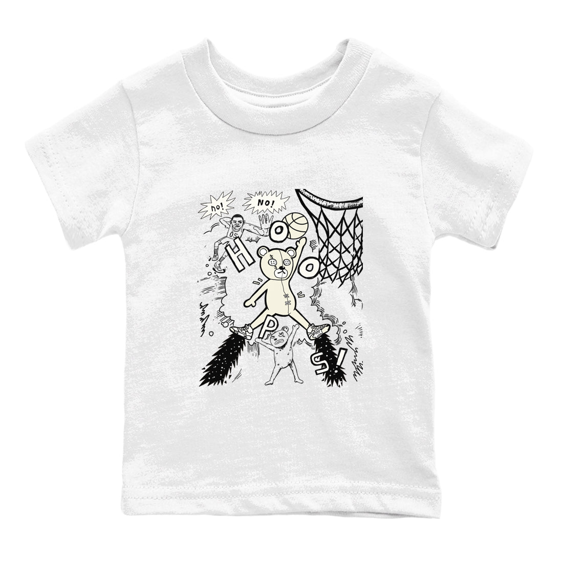 5s Sail shirt to match jordans Stop The Bear sneaker tees Air Jordan 5 Sail SNRT sneaker release tees baby toddler White 2 cotton Shirt