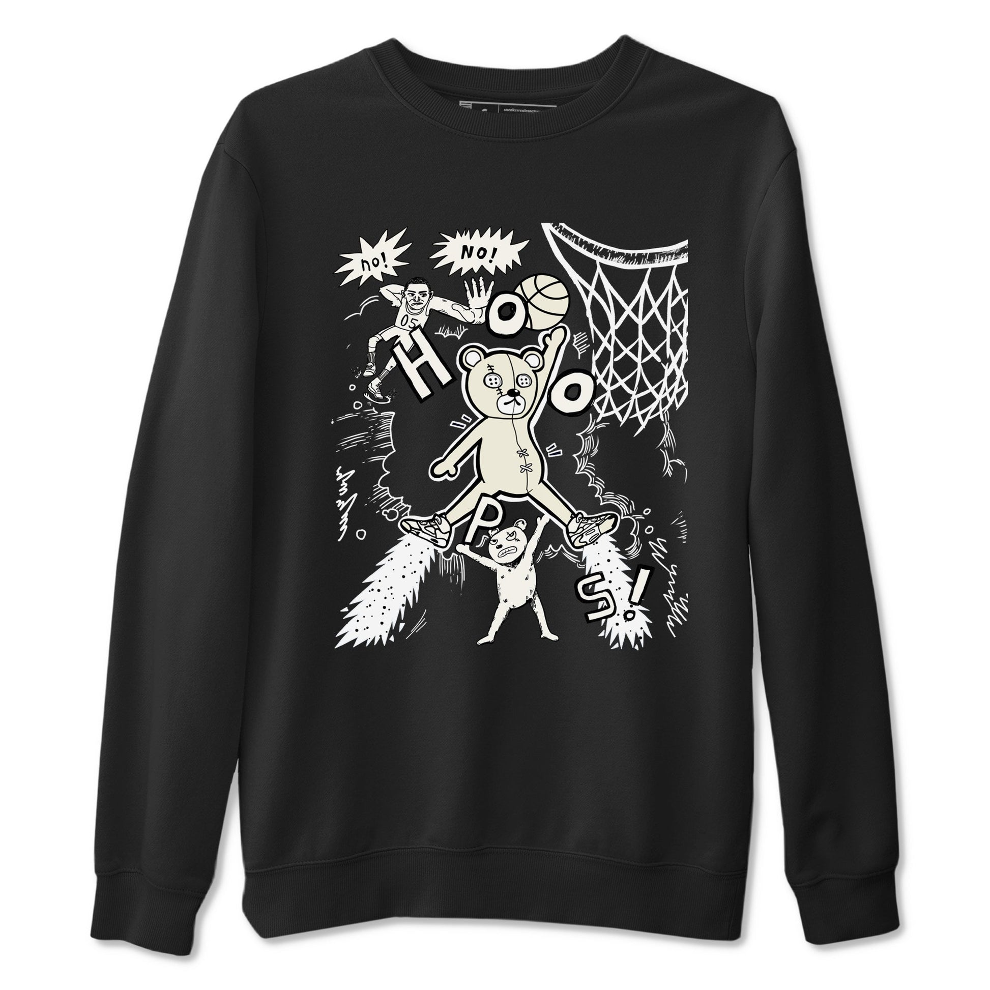 5s Sail shirt to match jordans Stop The Bear sneaker tees Air Jordan 5 Sail SNRT Sneaker Release Tees unisex cotton Black 2 crew neck shirt