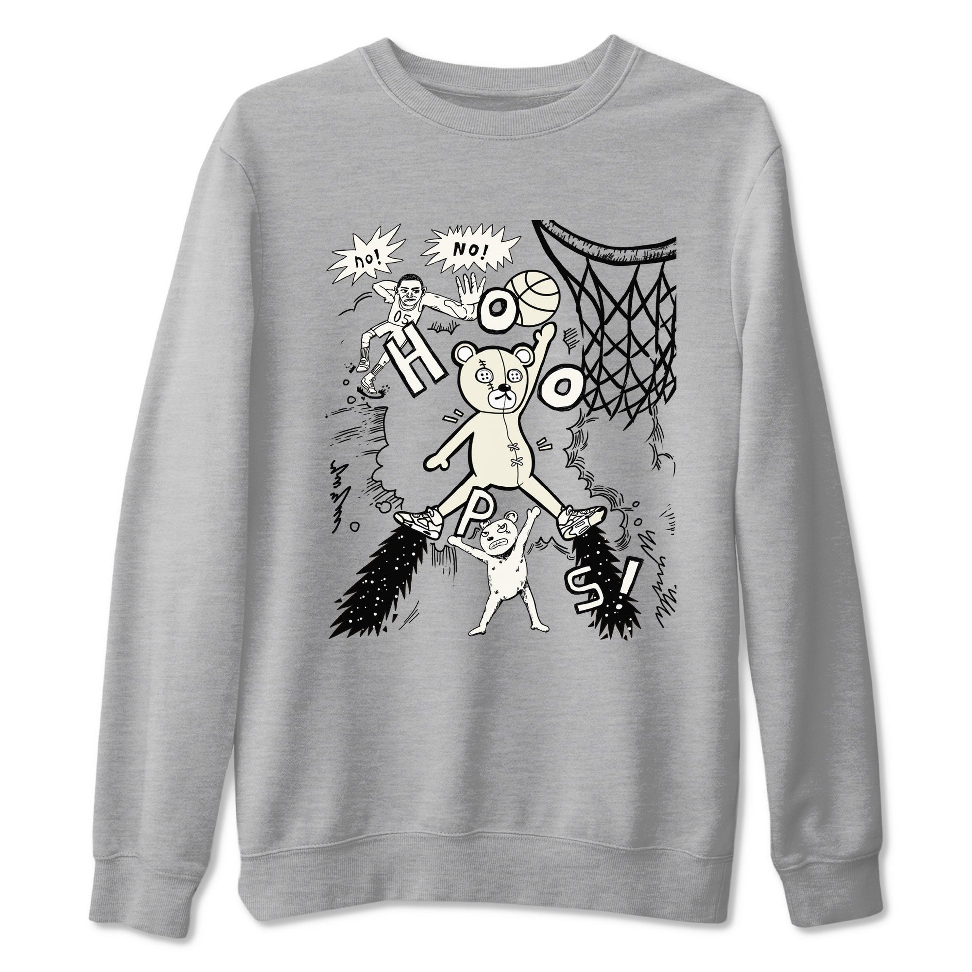 5s Sail shirt to match jordans Stop The Bear sneaker tees Air Jordan 5 Sail SNRT Sneaker Release Tees unisex cotton Heather Grey 2 crew neck shirt