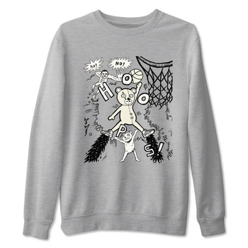 5s Sail shirt to match jordans Stop The Bear sneaker tees Air Jordan 5 Sail SNRT Sneaker Release Tees unisex cotton Heather Grey 2 crew neck shirt