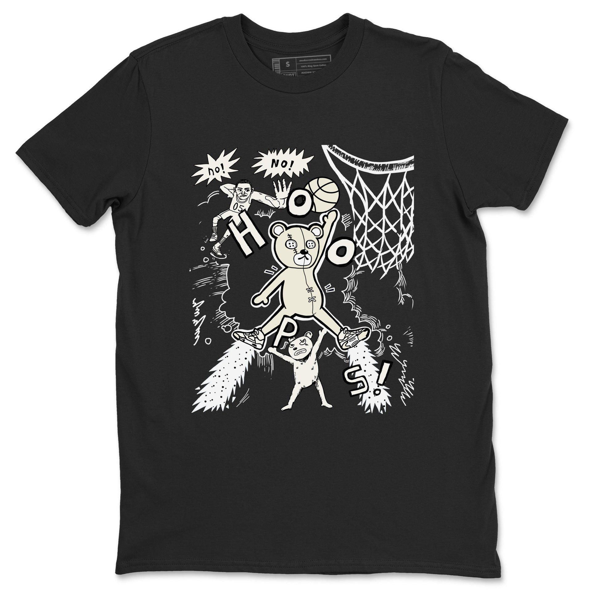 5s Sail shirt to match jordans Stop The Bear sneaker tees Air Jordan 5 Sail SNRT Sneaker Release Tees unisex cotton Black 2 crew neck shirt