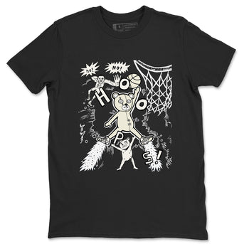 5s Sail shirt to match jordans Stop The Bear sneaker tees Air Jordan 5 Sail SNRT Sneaker Release Tees unisex cotton Black 2 crew neck shirt