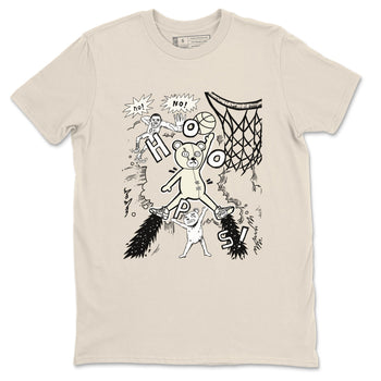 5s Sail shirt to match jordans Stop The Bear sneaker tees Air Jordan 5 Sail SNRT Sneaker Release Tees unisex cotton Natural 2 crew neck shirt