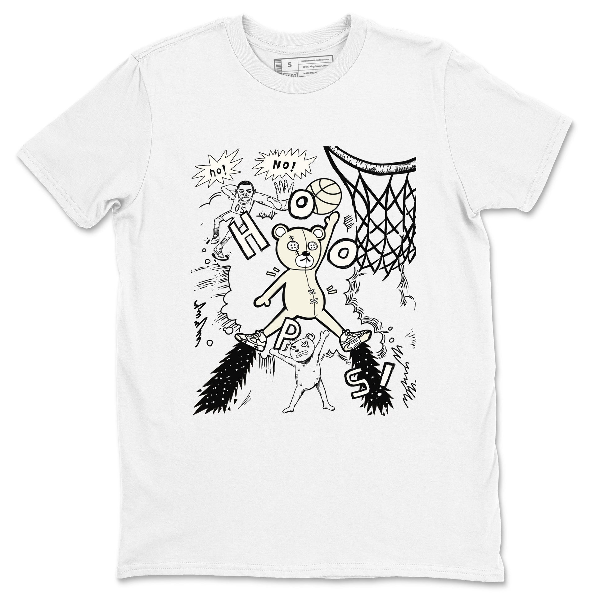 5s Sail shirt to match jordans Stop The Bear sneaker tees Air Jordan 5 Sail SNRT Sneaker Release Tees unisex cotton White 2 crew neck shirt