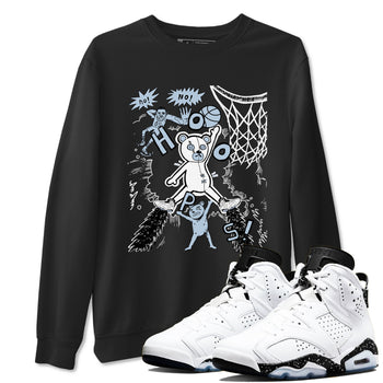 6s Reverse Oreo shirt to match jordans Stop The Bear sneaker tees Air Jordan 6 White Black SNRT Sneaker Release Tees unisex cotton Black 1 crew neck shirt