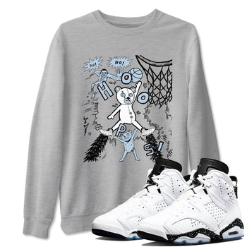 6s Reverse Oreo shirt to match jordans Stop The Bear sneaker tees Air Jordan 6 White Black SNRT Sneaker Release Tees unisex cotton Heather Grey 1 crew neck shirt