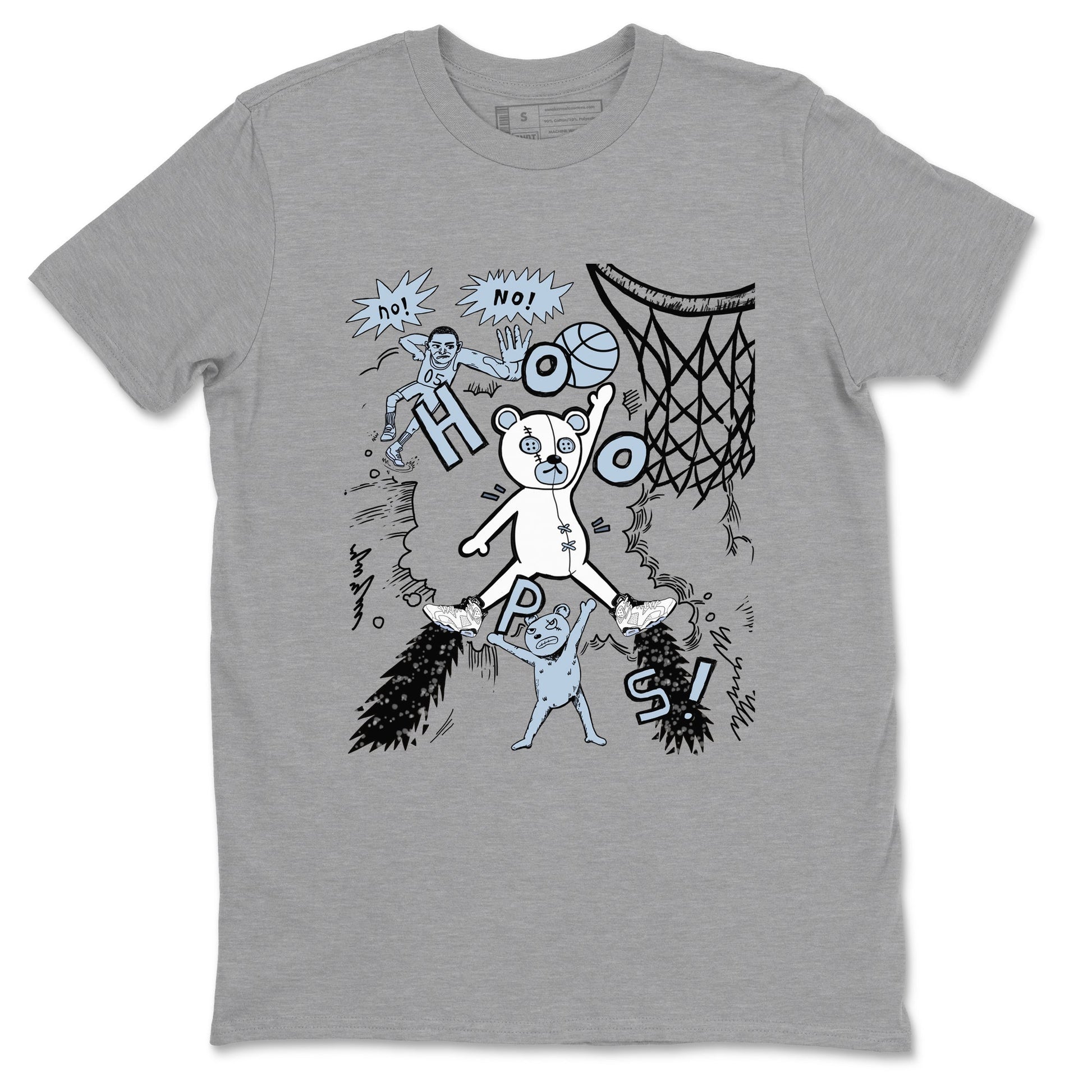 6s Reverse Oreo shirt to match jordans Stop The Bear sneaker tees Air Jordan 6 White Black SNRT Sneaker Release Tees unisex cotton Heather Grey 2 crew neck shirt