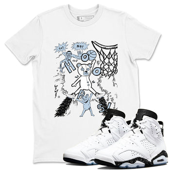 6s Reverse Oreo shirt to match jordans Stop The Bear sneaker tees Air Jordan 6 White Black SNRT Sneaker Release Tees unisex cotton White 1 crew neck shirt