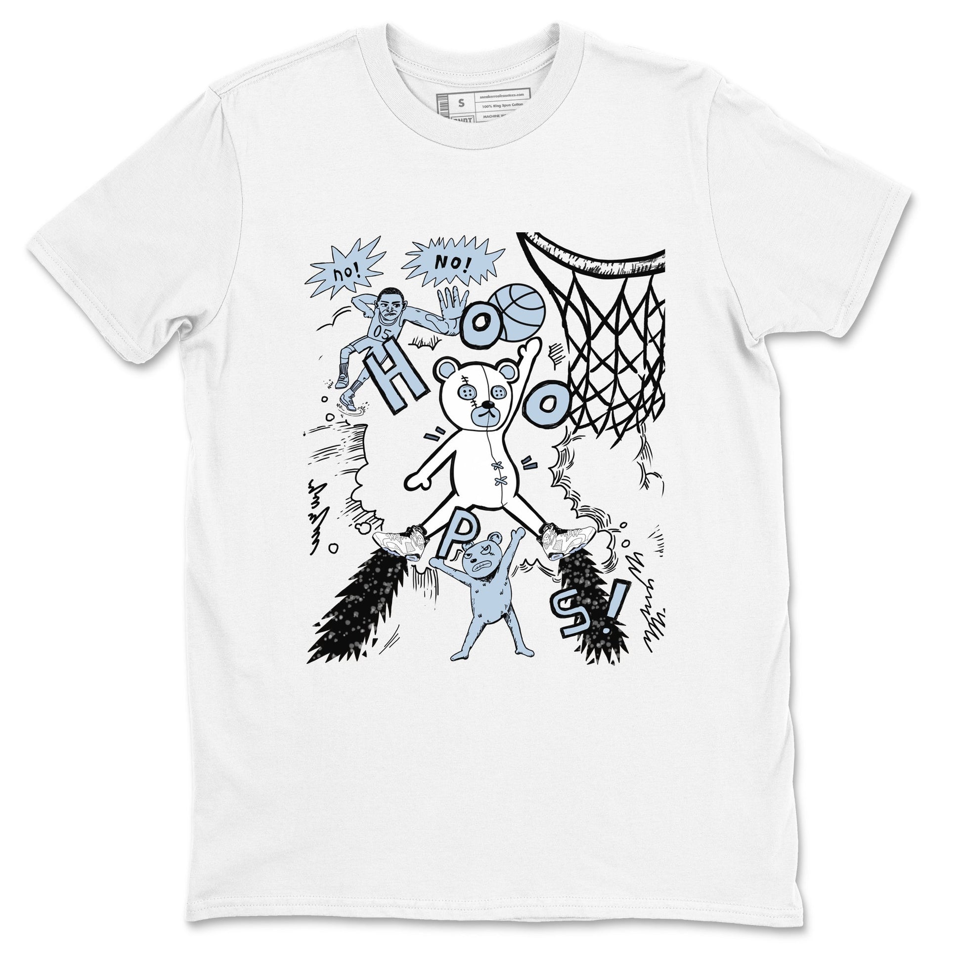 6s Reverse Oreo shirt to match jordans Stop The Bear sneaker tees Air Jordan 6 White Black SNRT Sneaker Release Tees unisex cotton White 2 crew neck shirt