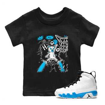 9s Powder Blue shirt to match jordans Stop The Bear sneaker tees Air Jordan 9 Powder Blue SNRT sneaker release tees baby toddler Black 1 cotton Shirt
