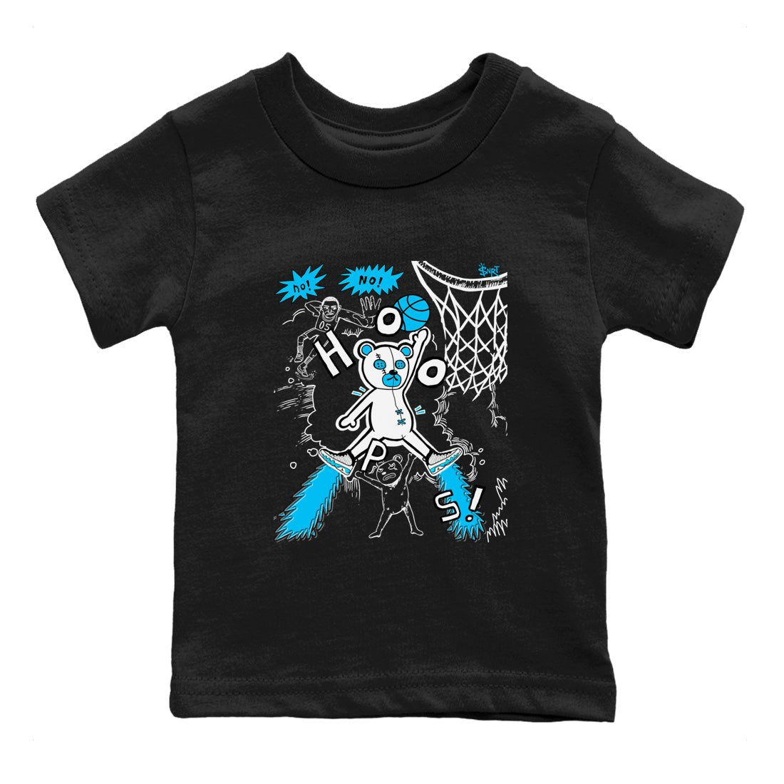 9s Powder Blue shirt to match jordans Stop The Bear sneaker tees Air Jordan 9 Powder Blue SNRT sneaker release tees baby toddler Black 2 cotton Shirt