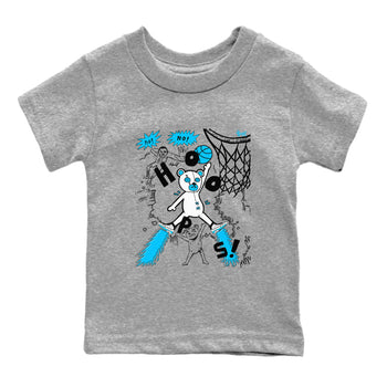 9s Powder Blue shirt to match jordans Stop The Bear sneaker tees Air Jordan 9 Powder Blue SNRT sneaker release tees baby toddler Heather Grey 2 cotton Shirt