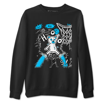 9s Powder Blue shirt to match jordans Stop The Bear sneaker tees Air Jordan 9 Powder Blue SNRT Sneaker Release Tees unisex cotton Black 2 crew neck shirt
