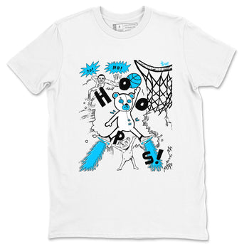 9s Powder Blue shirt to match jordans Stop The Bear sneaker tees Air Jordan 9 Powder Blue SNRT Sneaker Release Tees unisex cotton White 2 crew neck shirt