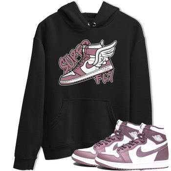 Air Jordan 1 Mauve shirt to match jordans Super Fly sneaker tees AJ1Mauve SNRT Sneaker Release Tees Unisex Black 1 T-Shirt
