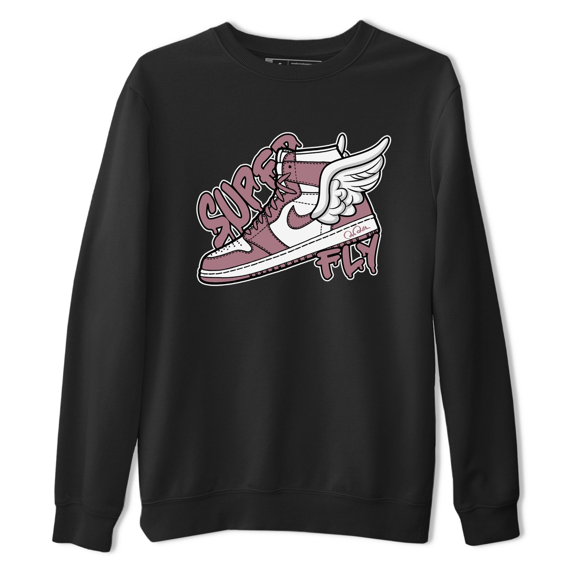 Air Jordan 1 Mauve shirt to match jordans Super Fly sneaker tees AJ1Mauve SNRT Sneaker Release Tees Unisex Black 2 T-Shirt