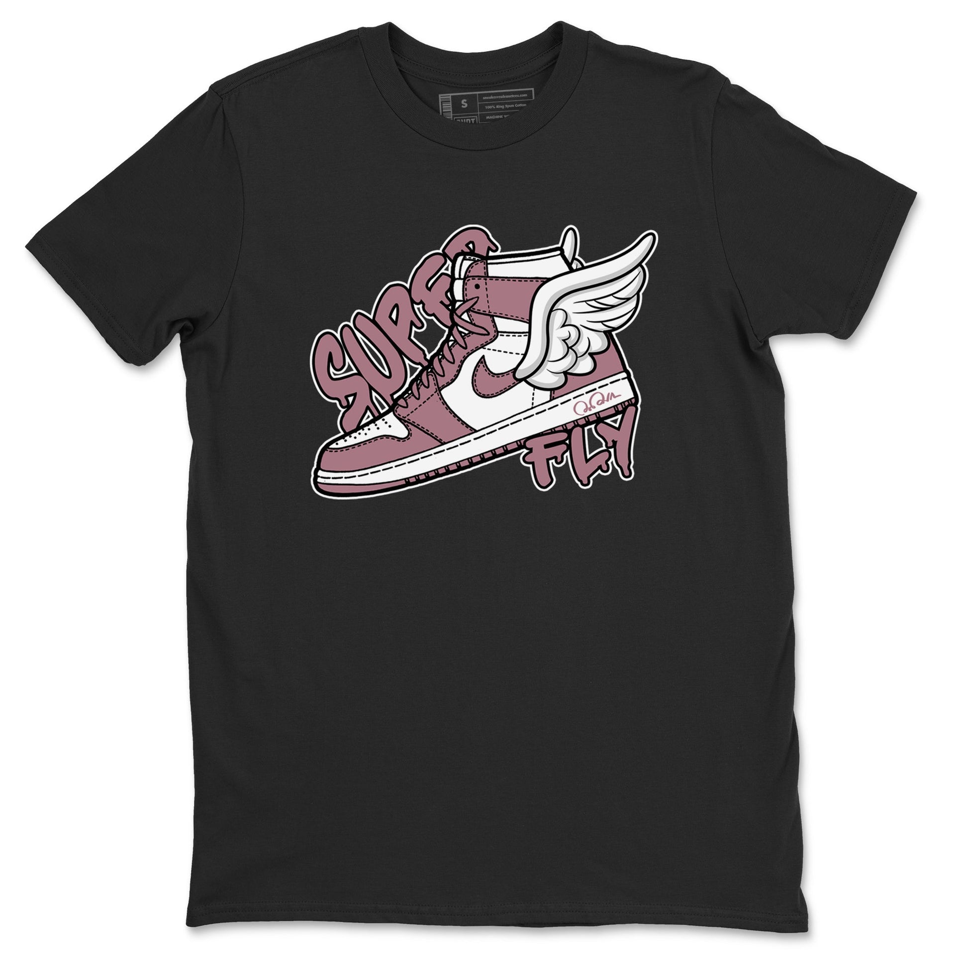 Air Jordan 1 Mauve shirt to match jordans Super Fly sneaker tees AJ1Mauve SNRT Sneaker Release Tees Unisex Black 2 T-Shirt