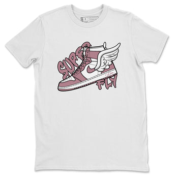 Air Jordan 1 Mauve shirt to match jordans Super Fly sneaker tees AJ1Mauve SNRT Sneaker Release Tees Unisex White 2 T-Shirt