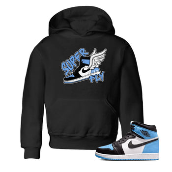 Air Jordan 1 Retro High OG UNC Toe Shirt to match Jordans Super Fly Sneaker Tees AJ1 UNC Toe SNRT Sneaker Release Tees Kids and Baby Tees Black 1