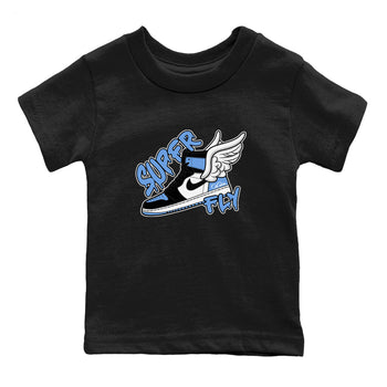 Air Jordan 1 Retro High OG UNC Toe Shirt to match Jordans Super Fly Sneaker Tees AJ1 UNC Toe SNRT Sneaker Release Tees Kids and Baby Tees Black 2