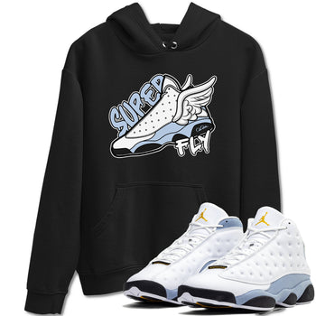 Air Jordan 13 Blue Grey shirt to match jordans Super Fly sneaker tees AJ13 Blue Grey SNRT Sneaker Release Tees unisex cotton Black 1 crew neck shirt