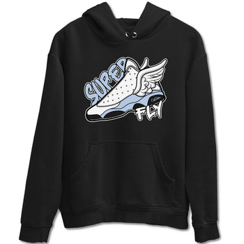 Air Jordan 13 Blue Grey shirt to match jordans Super Fly sneaker tees AJ13 Blue Grey SNRT Sneaker Release Tees unisex cotton Black 2 crew neck shirt