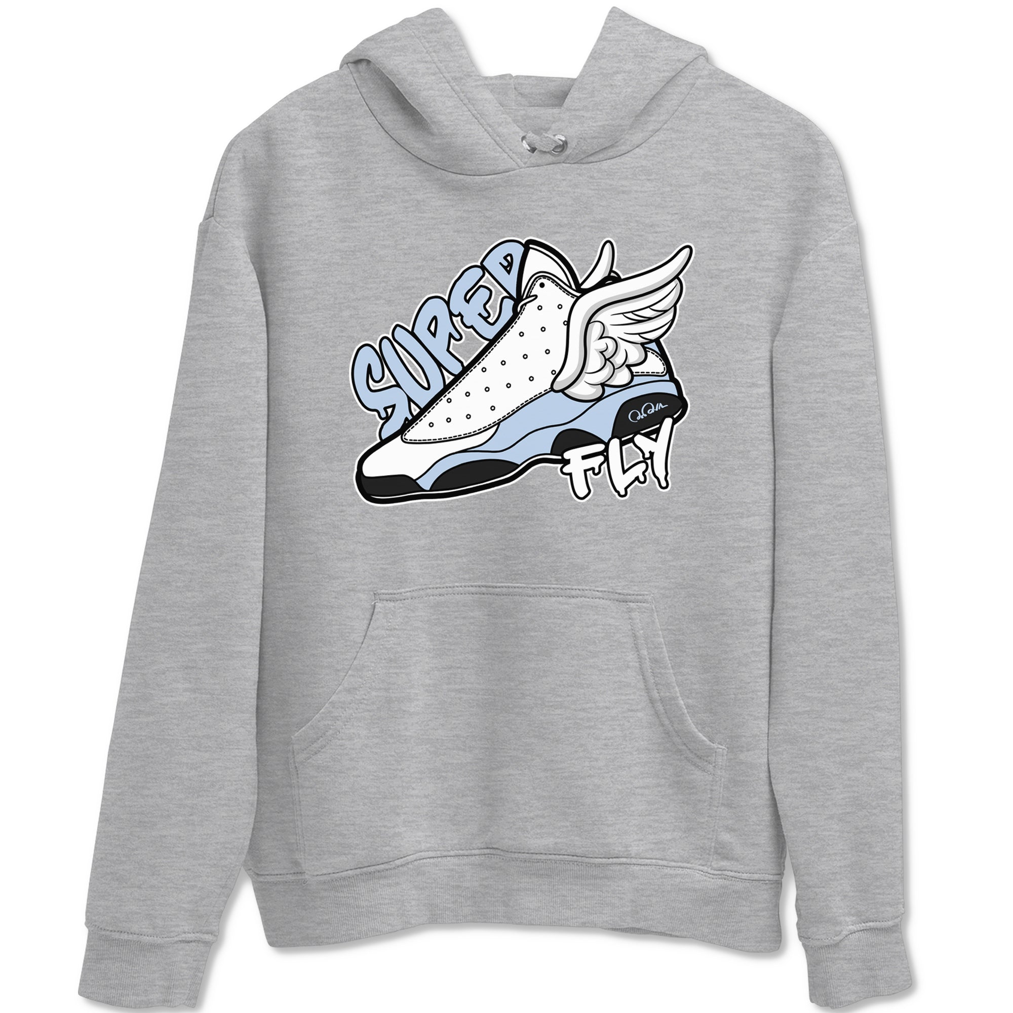 Air Jordan 13 Blue Grey shirt to match jordans Super Fly sneaker tees AJ13 Blue Grey SNRT Sneaker Release Tees unisex cotton Heather Grey 2 crew neck shirt