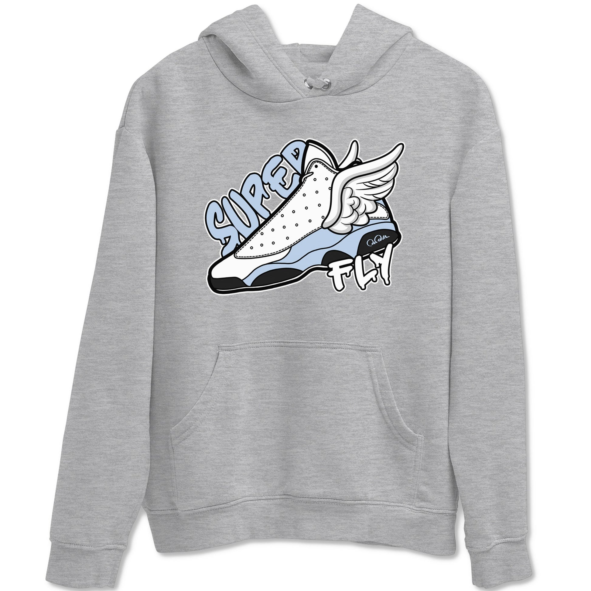 Air Jordan 13 Blue Grey shirt to match jordans Super Fly sneaker tees AJ13 Blue Grey SNRT Sneaker Release Tees unisex cotton Heather Grey 2 crew neck shirt