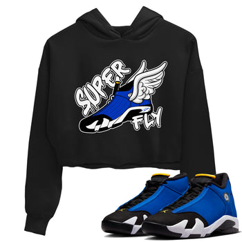 Air Jordan 14 Laney Sneaker Match Tees Super Fly Sneaker Tees AJ14 Laney Sneaker Release Tees Women's Shirts Black 1