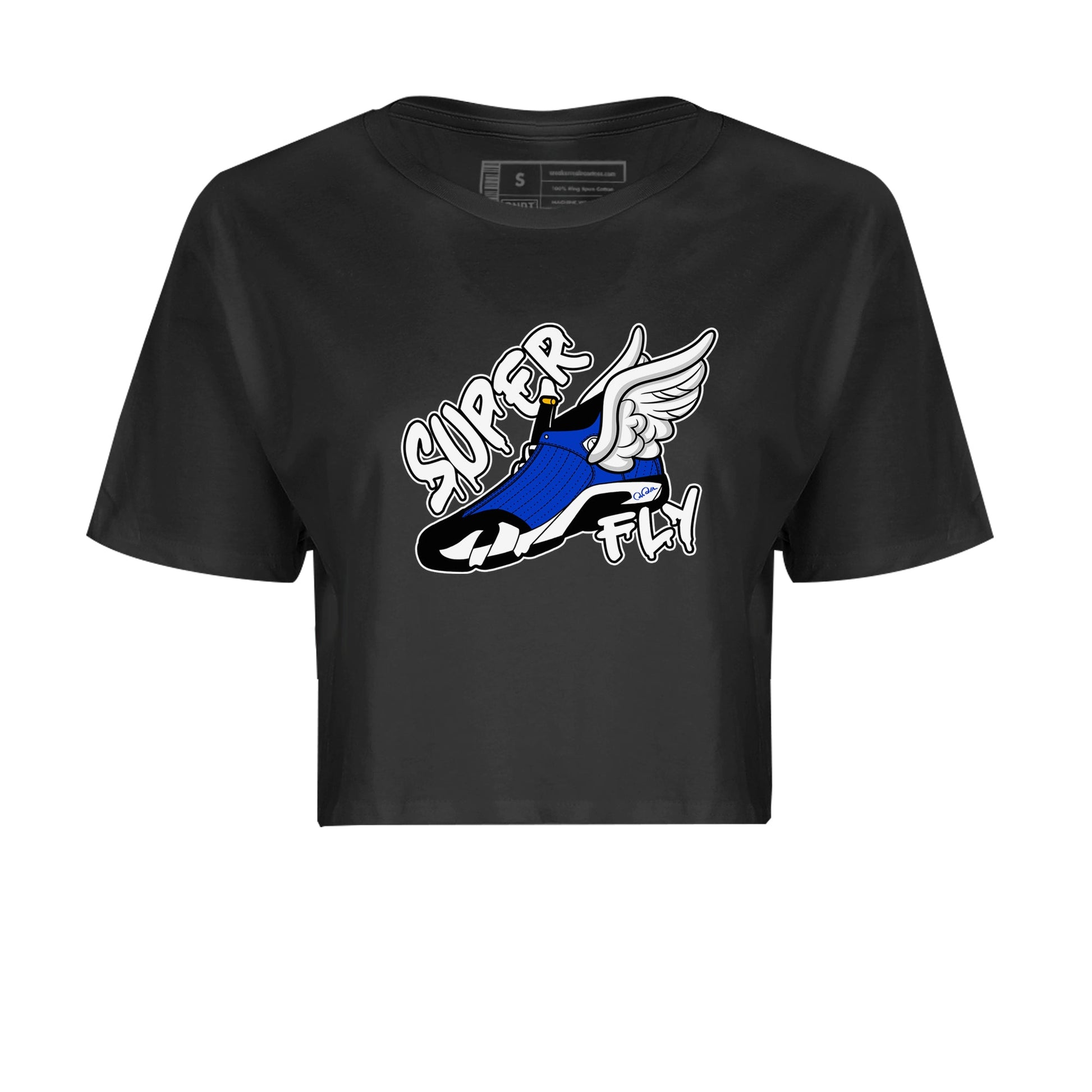 Air Jordan 14 Laney Sneaker Match Tees Super Fly Sneaker Tees AJ14 Laney Sneaker Release Tees Women's Shirts Black 2