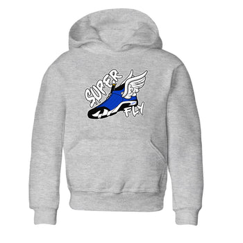 Air Jordan 14 Laney Sneaker Match Tees Super Fly Sneaker Tees AJ14 Laney Sneaker Release Tees Kids Shirts Heather Grey 2