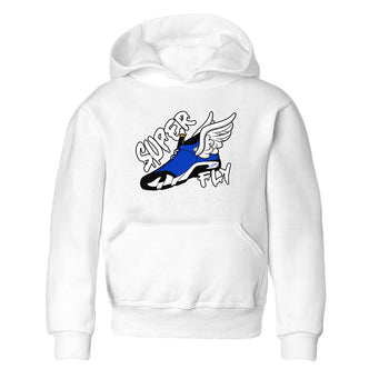 Air Jordan 14 Laney Sneaker Match Tees Super Fly Sneaker Tees AJ14 Laney Sneaker Release Tees Kids Shirts White 2