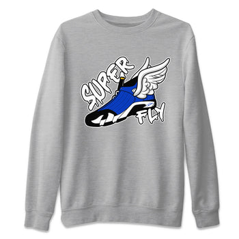 Air Jordan 14 Laney Sneaker Match Tees Super Fly Sneaker Tees AJ14 Laney Sneaker Release Tees Unisex Shirts Heather Grey 2