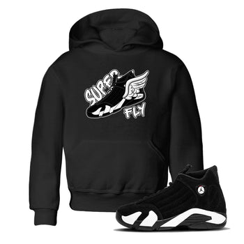 14s Panda shirt to match jordans Super Fly sneaker tees Air Jordan 14 Panda SNRT Sneaker Release Tees Baby Toddler Black 1 T-Shirt