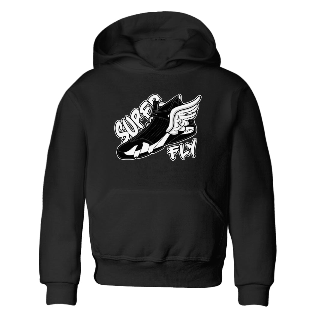 14s Panda shirt to match jordans Super Fly sneaker tees Air Jordan 14 Panda SNRT Sneaker Release Tees Baby Toddler Black 2 T-Shirt