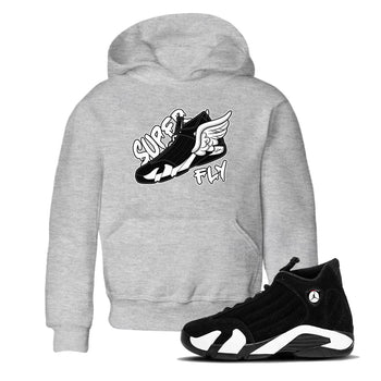 14s Panda shirt to match jordans Super Fly sneaker tees Air Jordan 14 Panda SNRT Sneaker Release Tees Baby Toddler Heather Grey 1 T-Shirt