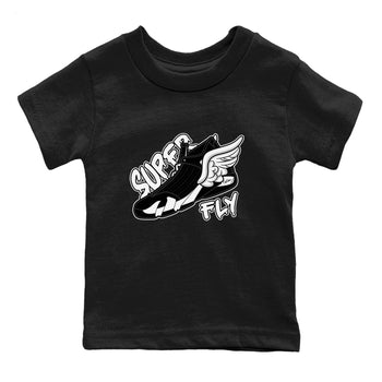 14s Panda shirt to match jordans Super Fly sneaker tees Air Jordan 14 Panda SNRT Sneaker Release Tees Baby Toddler Black 2 T-Shirt