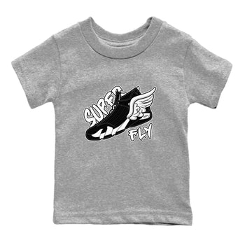 14s Panda shirt to match jordans Super Fly sneaker tees Air Jordan 14 Panda SNRT Sneaker Release Tees Baby Toddler Heather Grey 2 T-Shirt