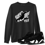 14s Panda shirt to match jordans Super Fly sneaker tees Air Jordan 14 Panda SNRT Sneaker Release Tees Unisex Black 1 T-Shirt
