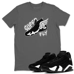 14s Panda shirt to match jordans Super Fly sneaker tees Air Jordan 14 Panda SNRT Sneaker Release Tees Unisex Cool Grey 1 T-Shirt