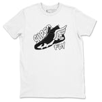 14s Panda shirt to match jordans Super Fly sneaker tees Air Jordan 14 Panda SNRT Sneaker Release Tees Unisex White 2 T-Shirt