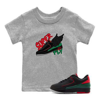 2s Christmas X-mas gift shirt to match jordans Super Fly sneaker tees Air Jordan 2 Christmas SNRT Sneaker Release Tees Baby Toddler Heather Grey 1 T-Shirt