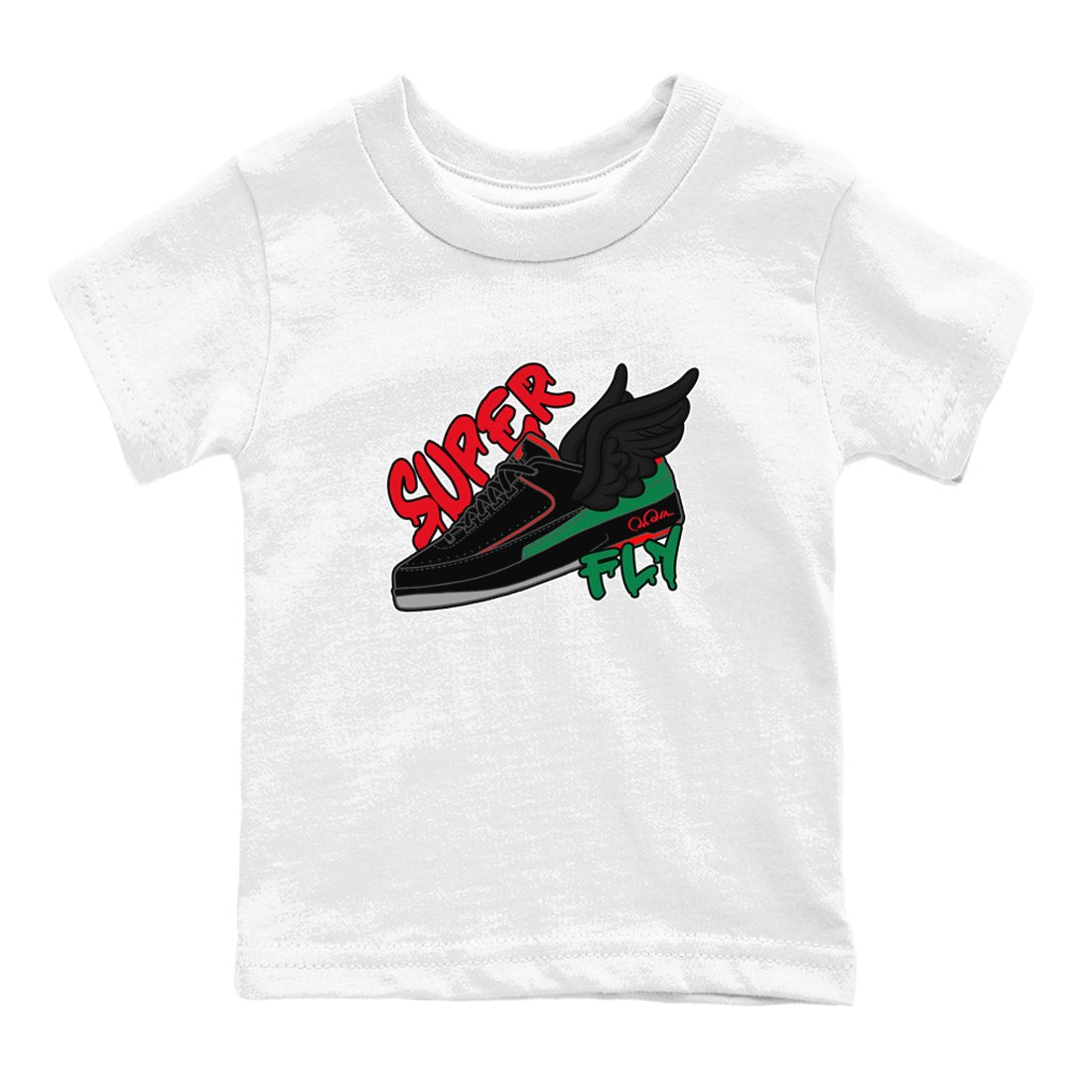 2s Christmas X-mas gift shirt to match jordans Super Fly sneaker tees Air Jordan 2 Christmas SNRT Sneaker Release Tees Baby Toddler White 2 T-Shirt