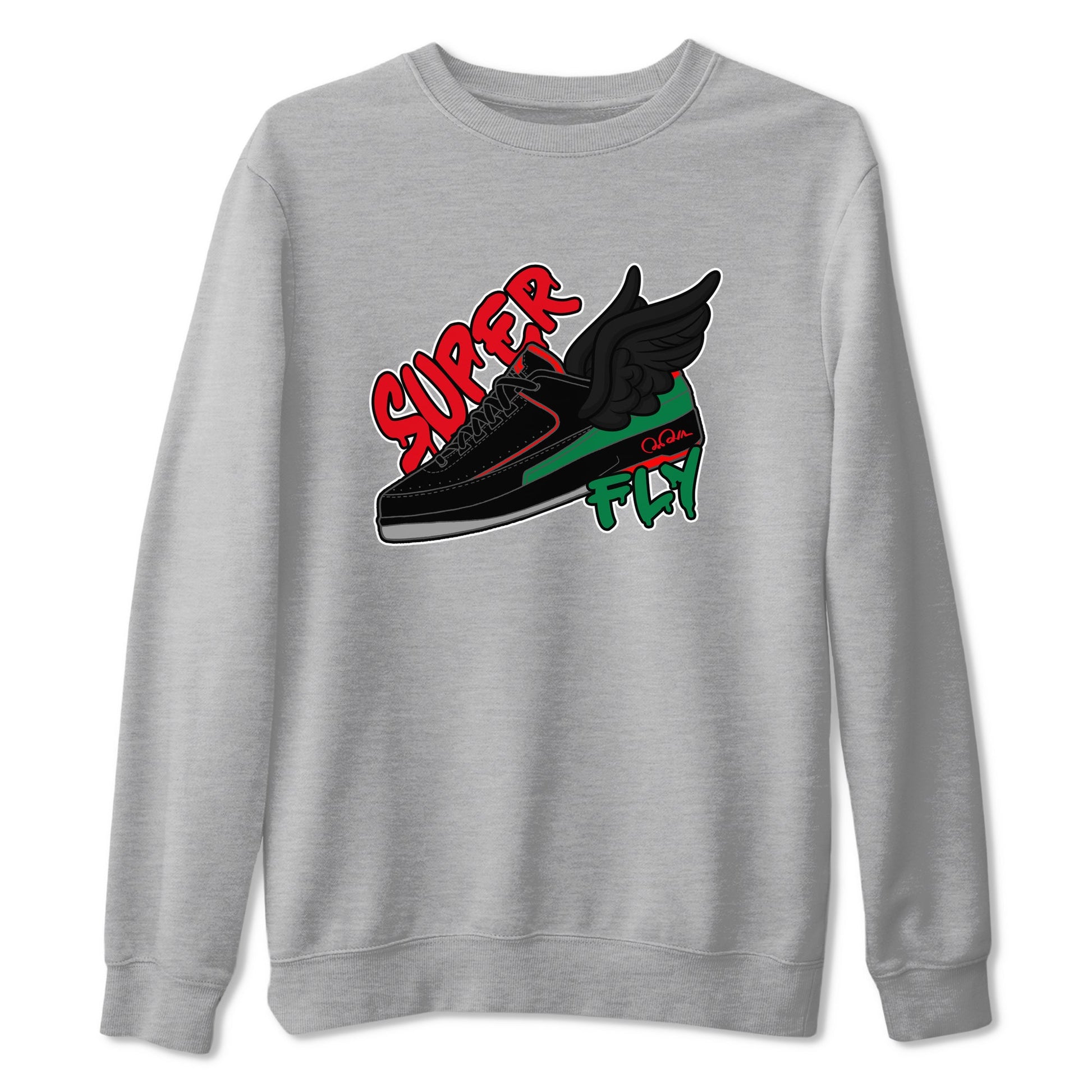 2s Christmas X-mas gift shirt to match jordans Super Fly sneaker tees Air Jordan 2 Christmas SNRT Sneaker Release Tees Unisex Heather Grey 2 T-Shirt