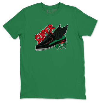 2s Christmas X-mas gift shirt to match jordans Super Fly sneaker tees Air Jordan 2 Christmas SNRT Sneaker Release Tees Unisex Kelly Green 2 T-Shirt