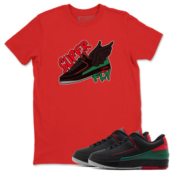 2s Christmas X-mas gift shirt to match jordans Super Fly sneaker tees Air Jordan 2 Christmas SNRT Sneaker Release Tees Unisex Red 1 T-Shirt