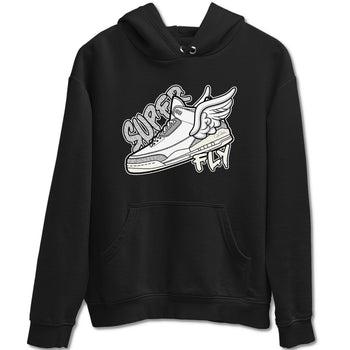 3s Ivory shirt to match jordans Super Fly sneaker tees Air Jordan 3 Ivory SNRT Sneaker Release Tees unisex cotton Black 2 crew neck shirt