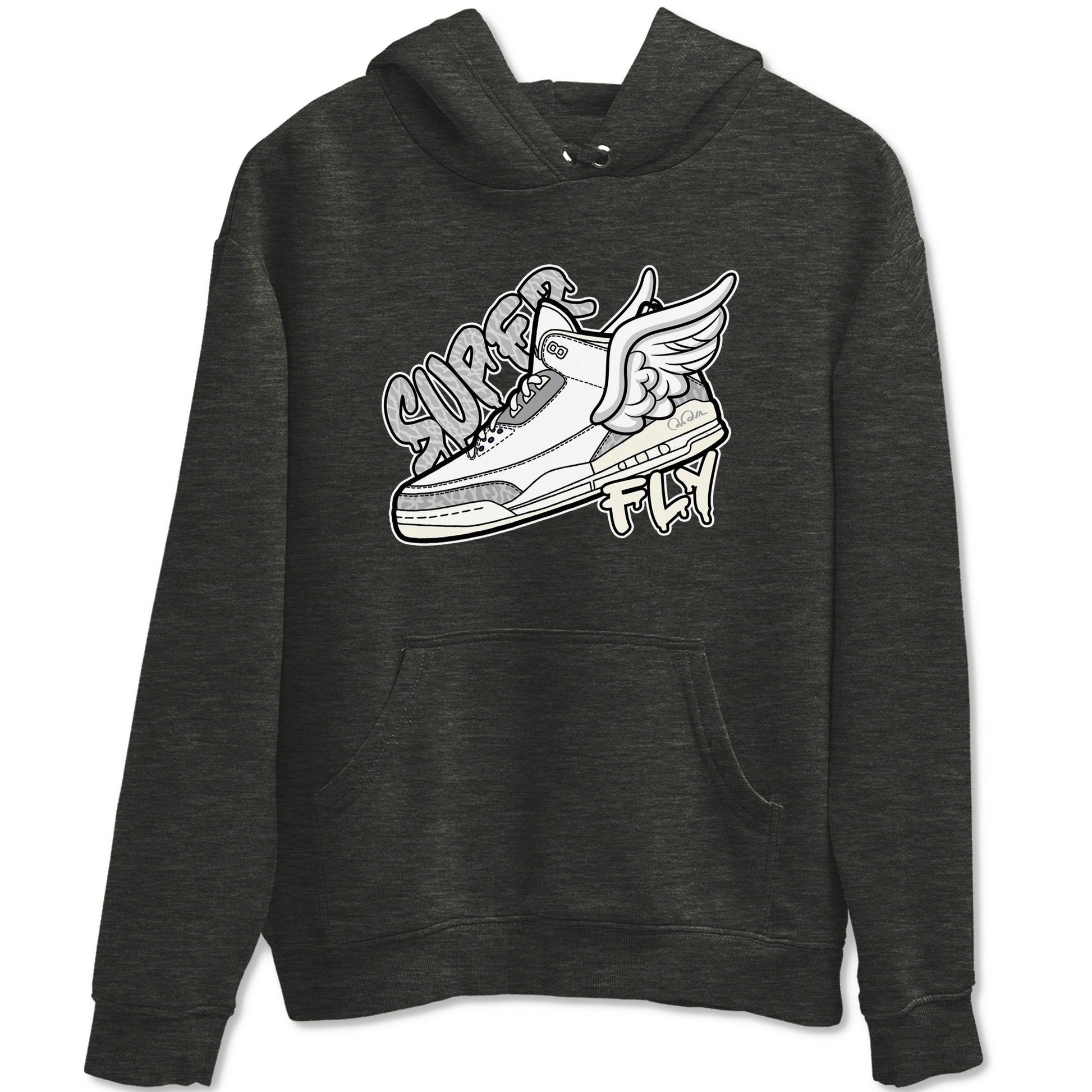 3s Ivory shirt to match jordans Super Fly sneaker tees Air Jordan 3 Ivory SNRT Sneaker Release Tees unisex cotton Charcoal Heather 2 crew neck shirt