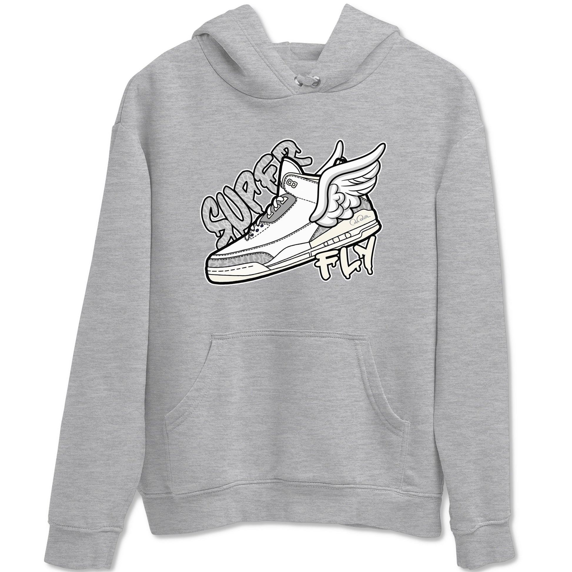 3s Ivory shirt to match jordans Super Fly sneaker tees Air Jordan 3 Ivory SNRT Sneaker Release Tees unisex cotton Heather Grey 2 crew neck shirt