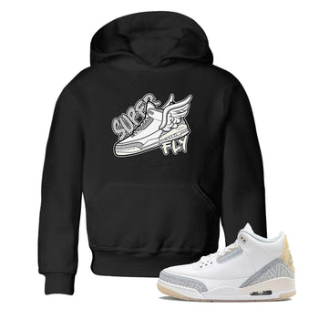 3s Ivory shirt to match jordans Super Fly sneaker tees Air Jordan 3 Ivory SNRT sneaker release tees baby toddler Black 1 cotton Shirt